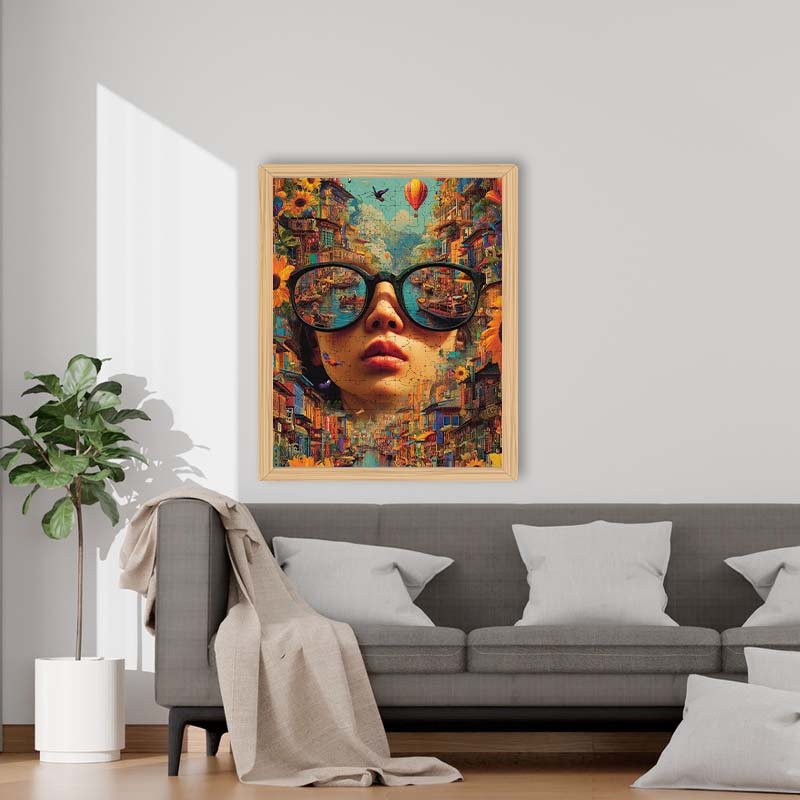 Stadtbildbrille - Holzpuzzle