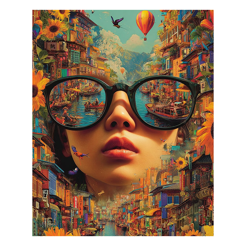 Stadtbildbrille - Holzpuzzle