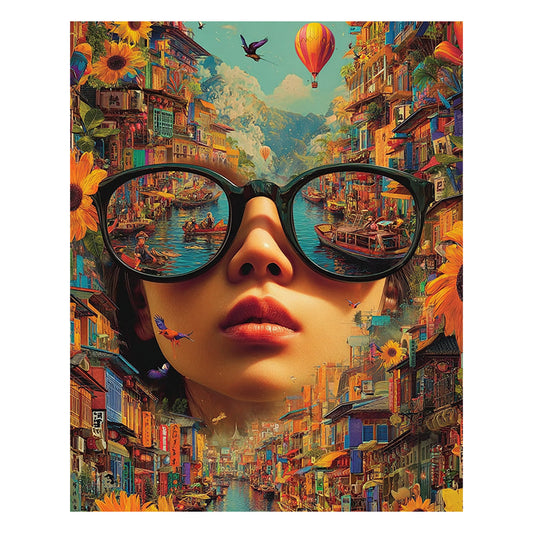 Stadtbildbrille - Holzpuzzle