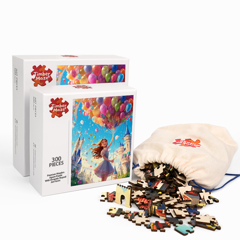 Ballonschloss-Traum - Holzpuzzle