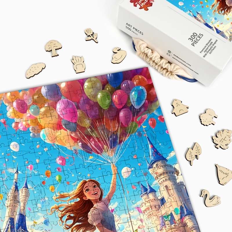 Ballonschloss-Traum - Holzpuzzle