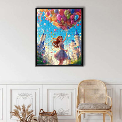 Ballonschloss-Traum - Holzpuzzle