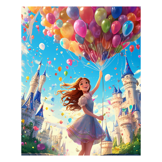 Ballonschloss-Traum - Holzpuzzle