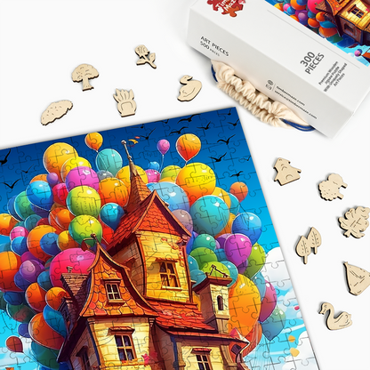 Märchenhaus - Holzpuzzle