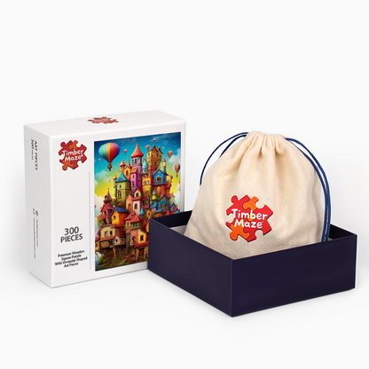 Fantasieschlösser - Holzpuzzle