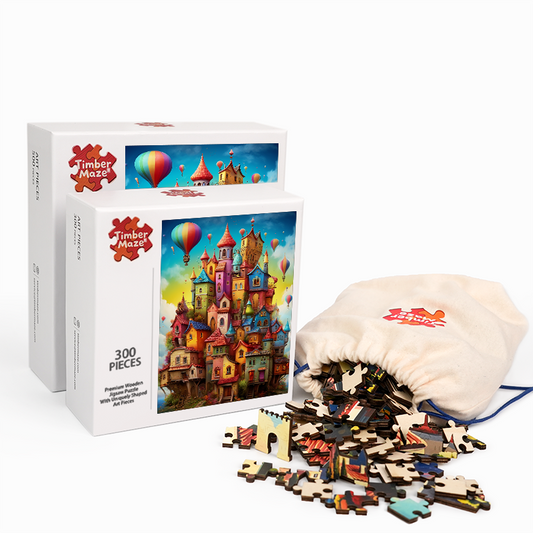 Fantasieschlösser - Holzpuzzle