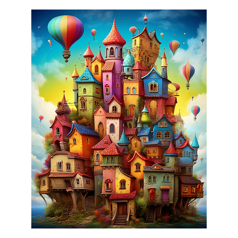 Fantasieschlösser - Holzpuzzle